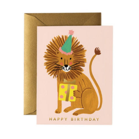 Lion Birthday Card