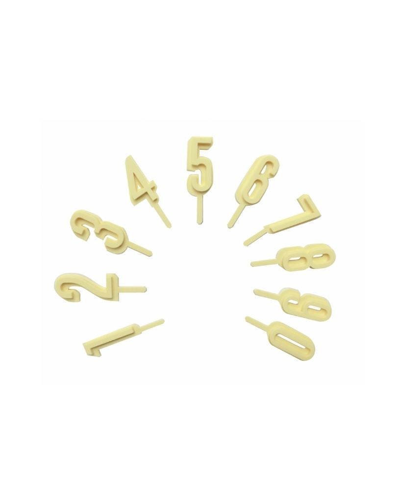 Mini Lemon Number Cake Toppers