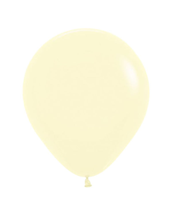 Pastel Matte Yellow Medium Balloon