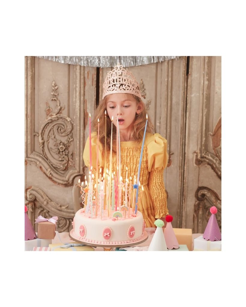 Silver Swirly Candles