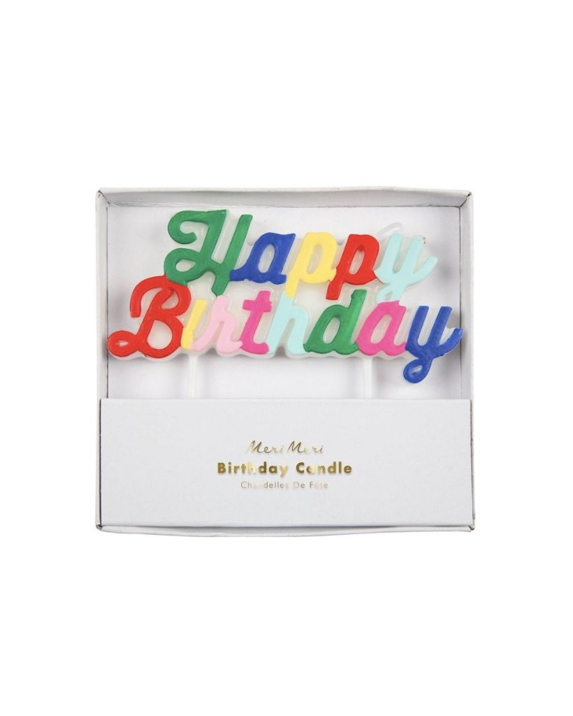 Happy Birthday Rainbow Candle