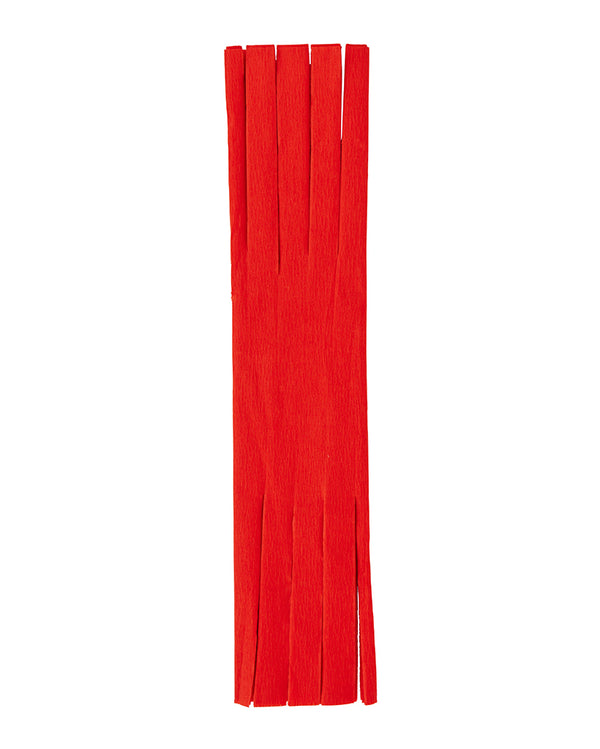 Red Fringed Crepe Paper