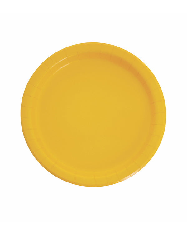 Large Yellow Paper Plates