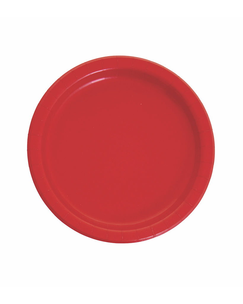 Large Red Paper Plates (NPC)