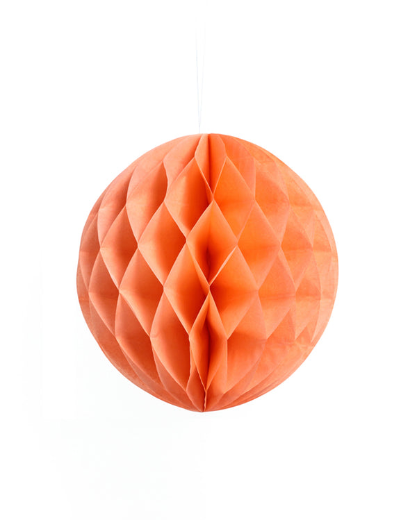 Medium Peach Honeycomb Ball
