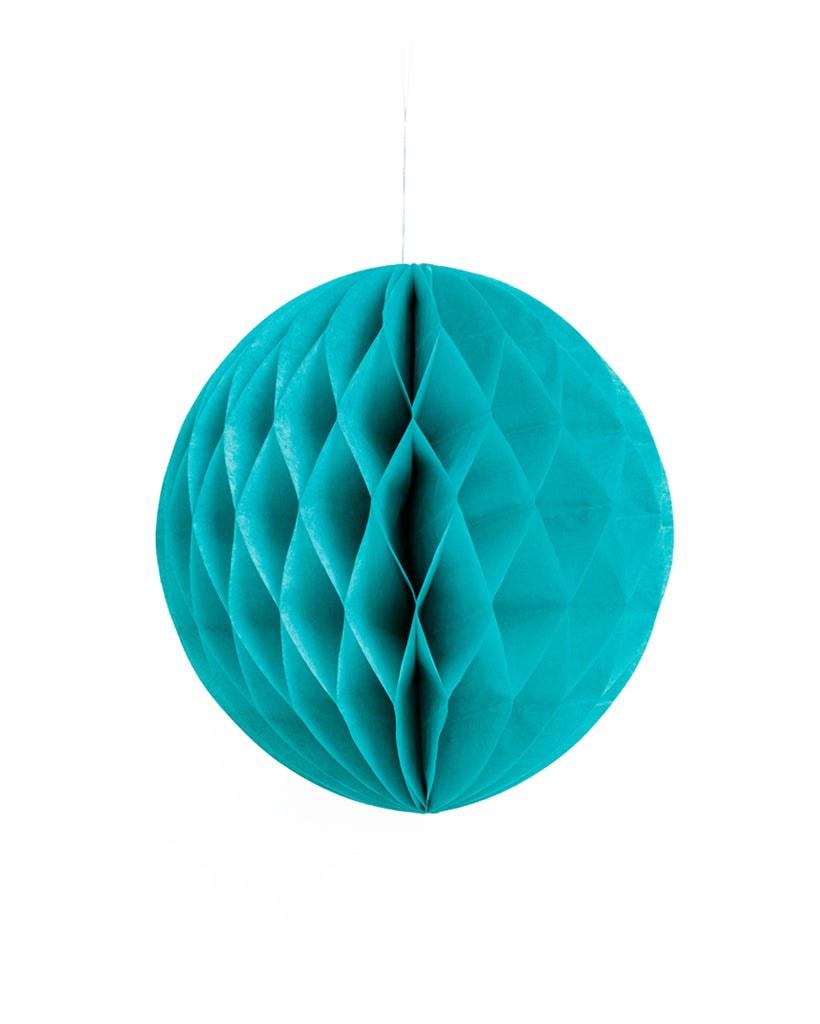 Medium Teal Honeycomb Ball