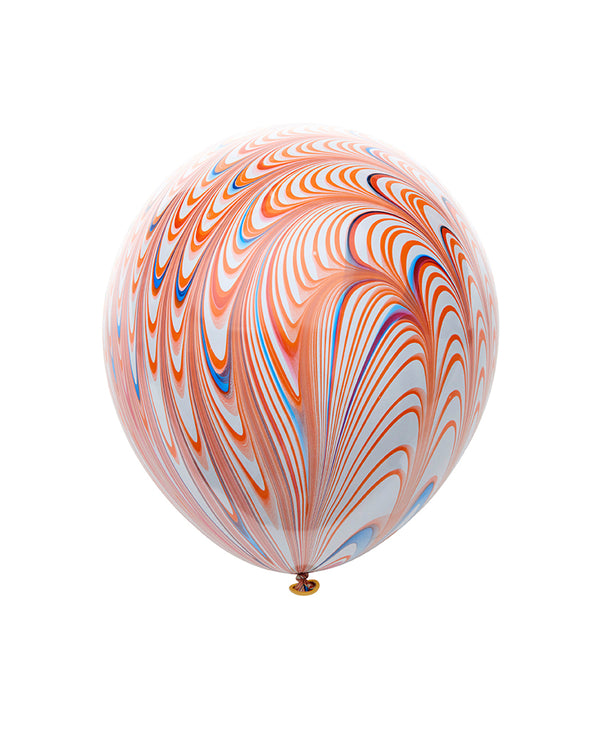 Orange Peacock Medium Balloon