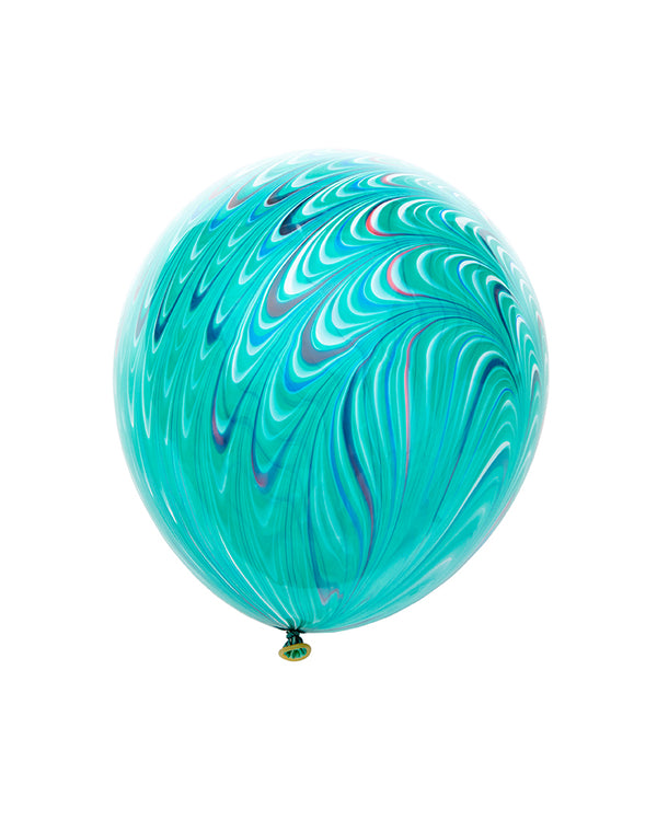 Green Peacock Medium Balloon
