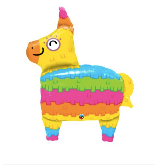 Rainbow Donkey Pinata Foil Balloon