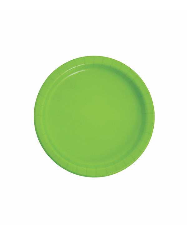 Small Lime Green Paper Plates