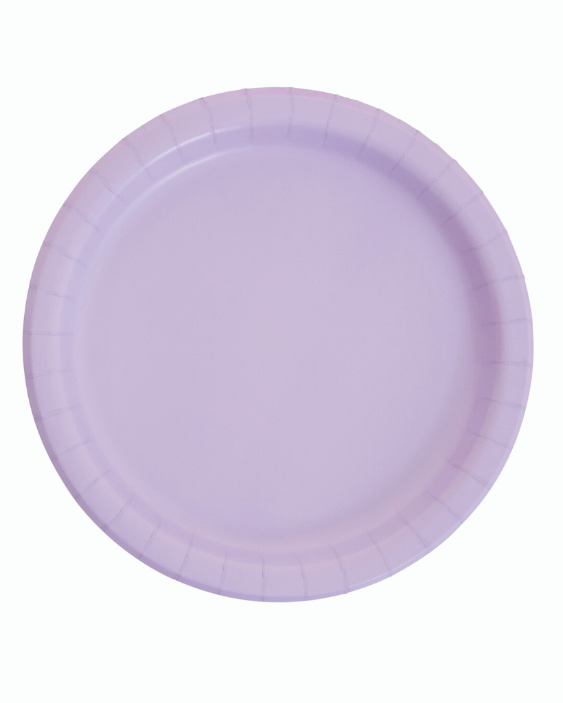 Large Lavender Paper Plates (NPC)