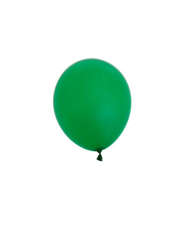 5 Flat Spring Green Mini Balloons