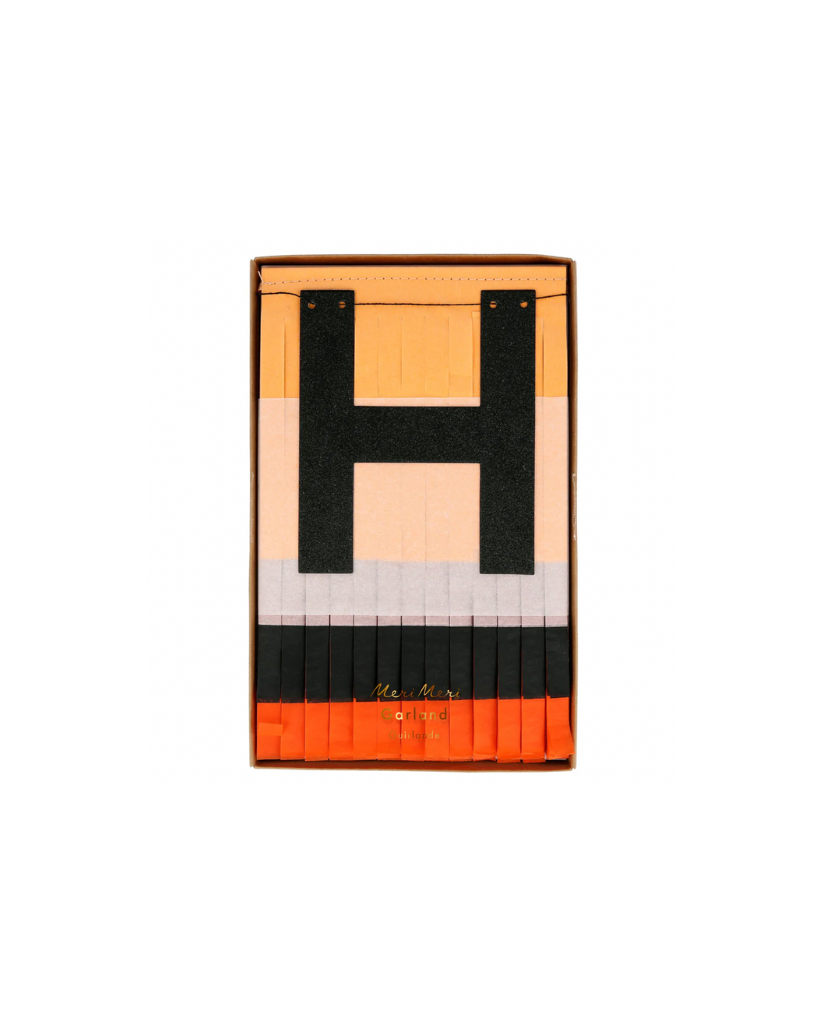 paper happy halloween banner decoration