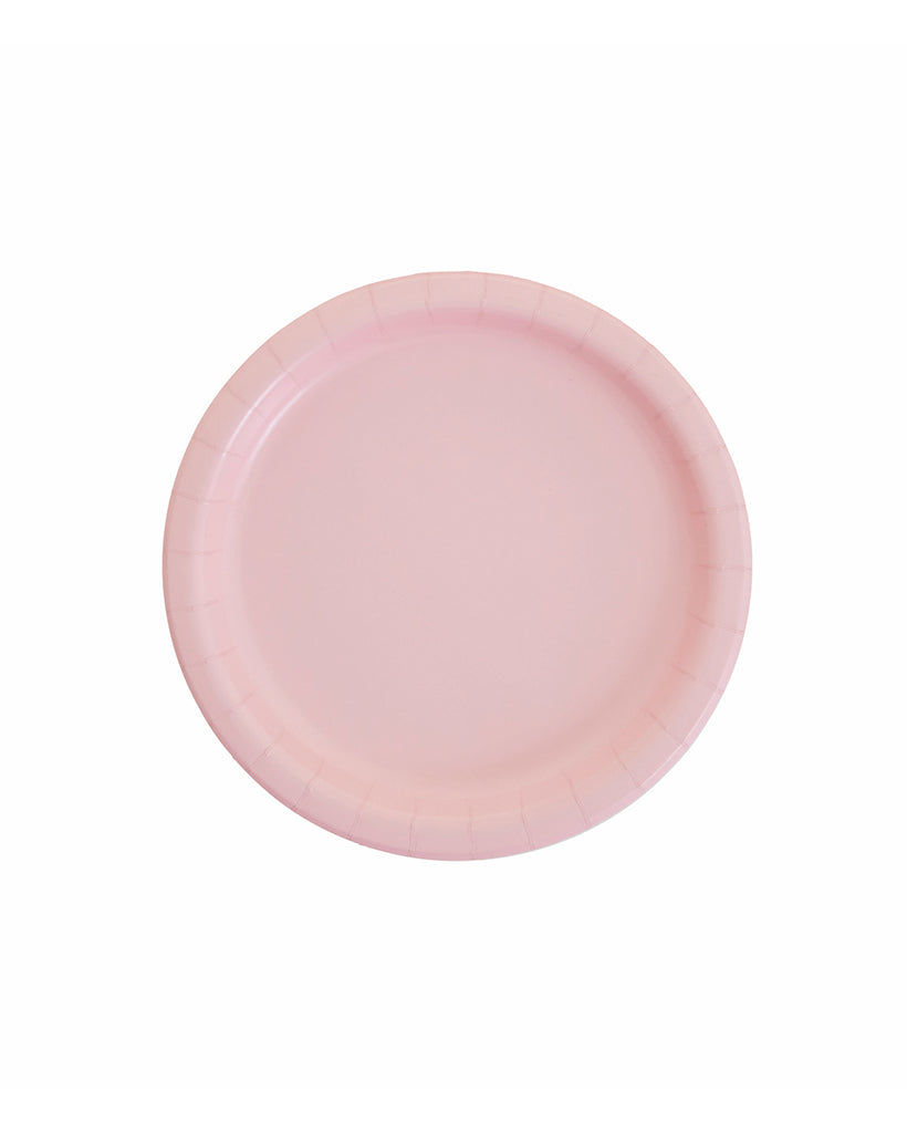 small pink cake party plates