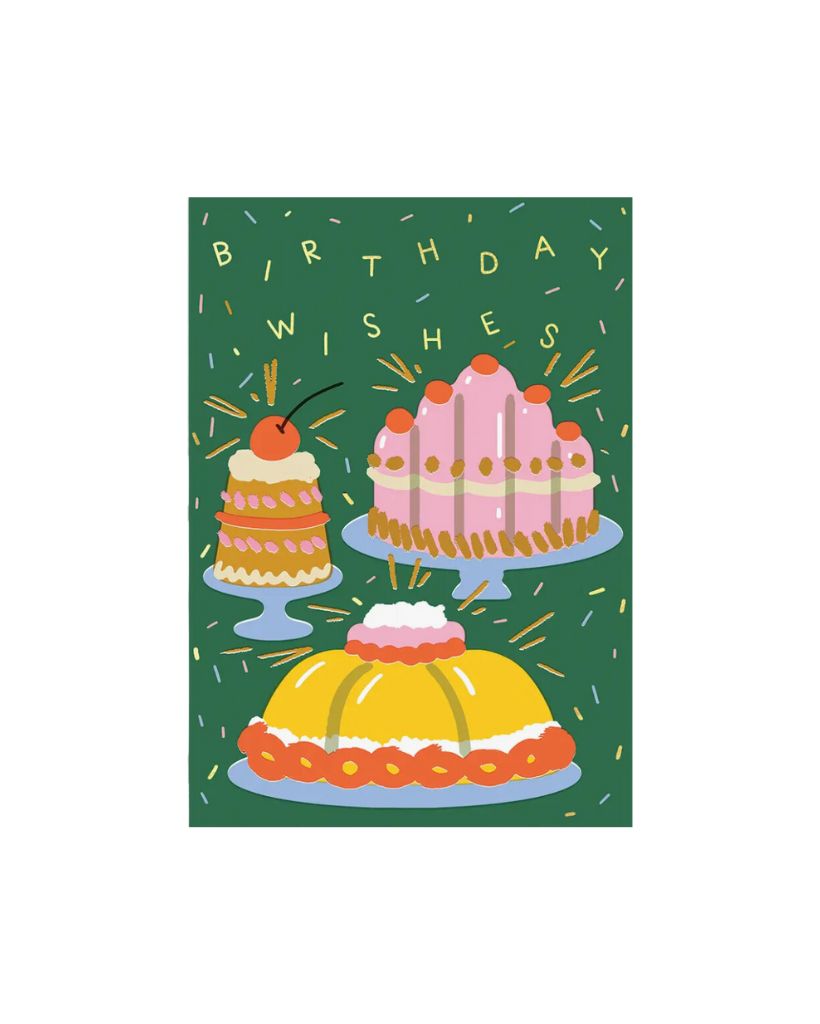 Birthday Cake Wishes Card