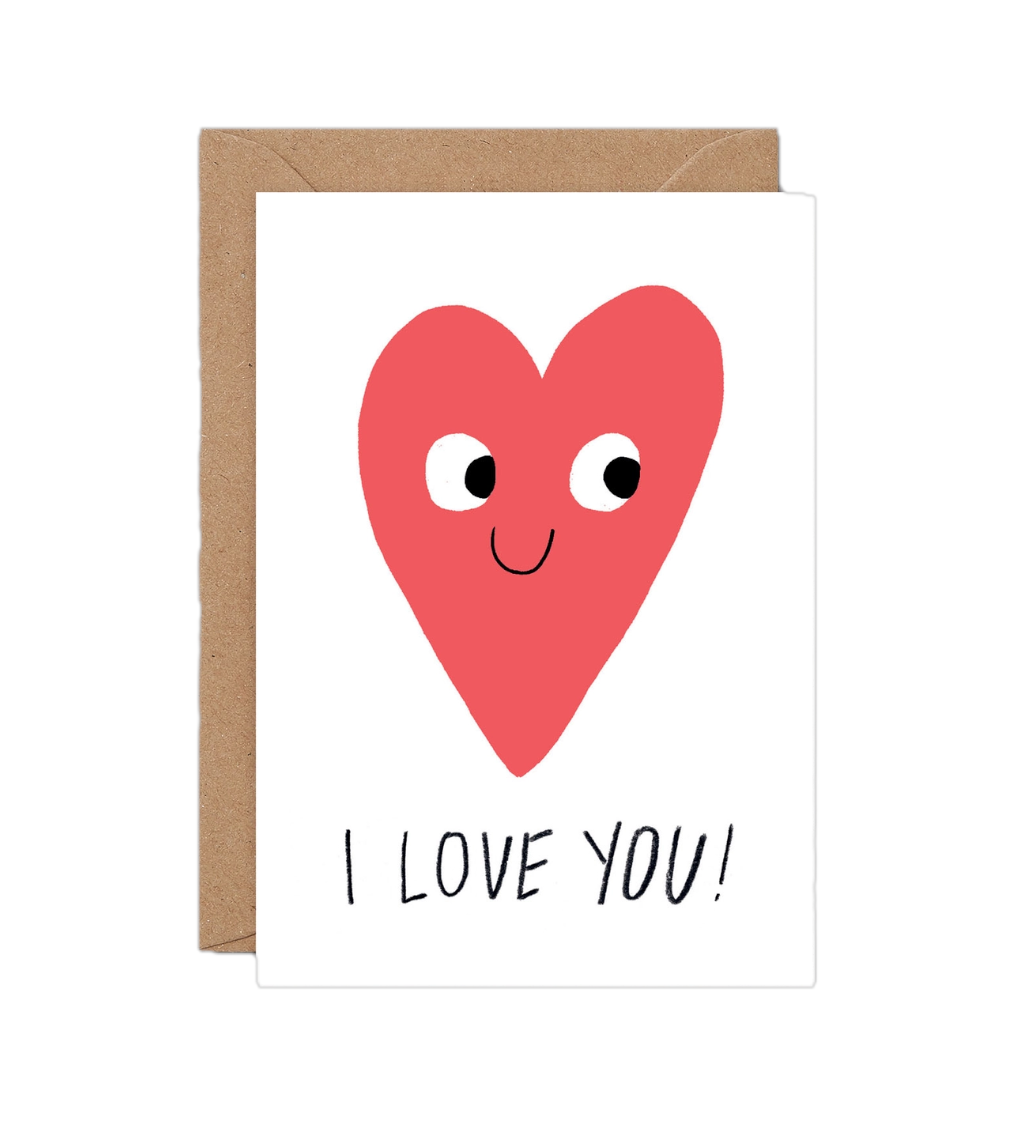 I Love You Heart Card