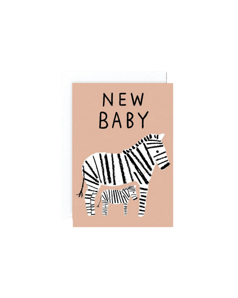 New Baby Zebra Card