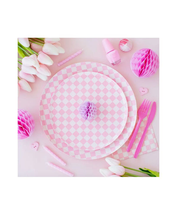 Pink Check Plates