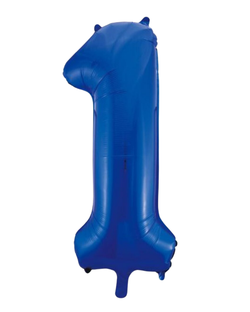 86cm Blue Number Balloons