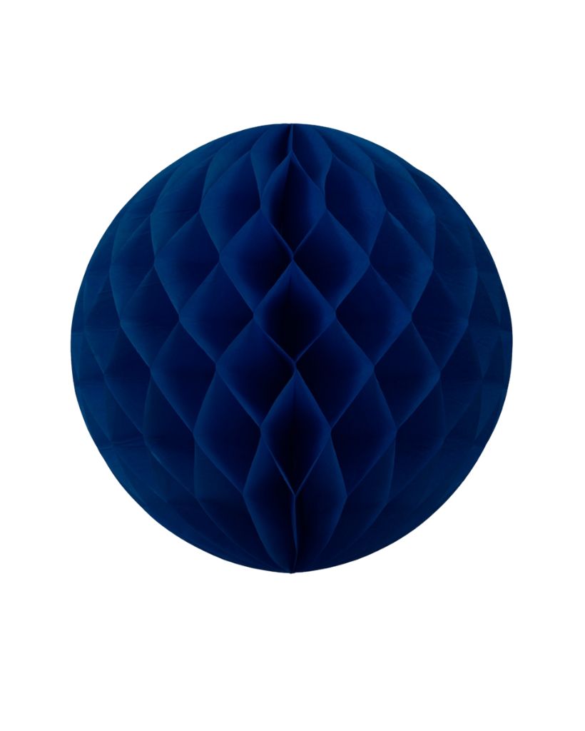 Large Navy Honeycomb Ball