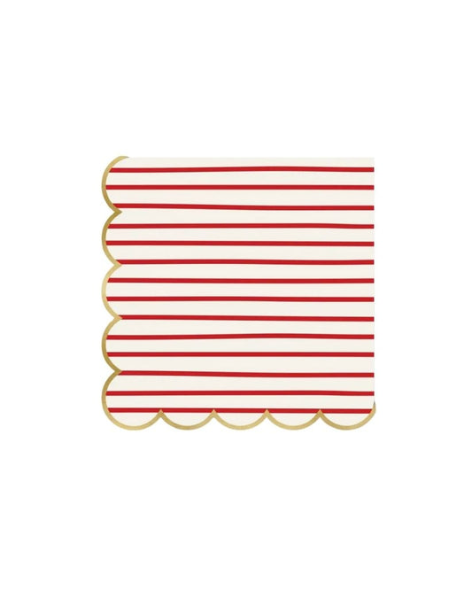 Holly and Stripes Napkins