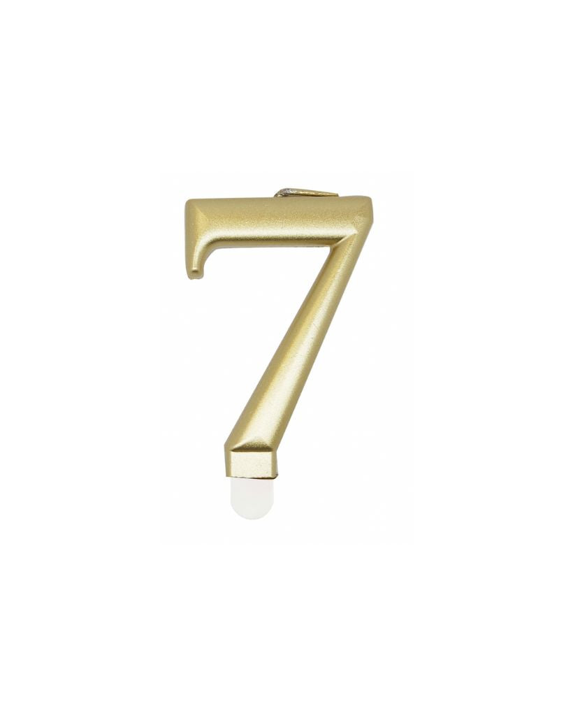 Gold Number Candles