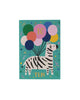 Ten Zebra Birthday Card