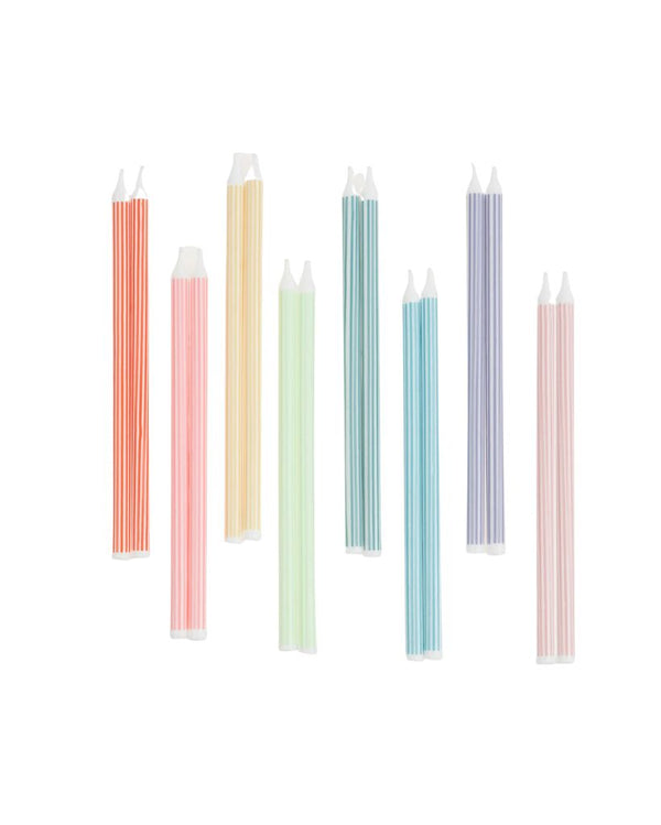 Mixed Stripe Candles