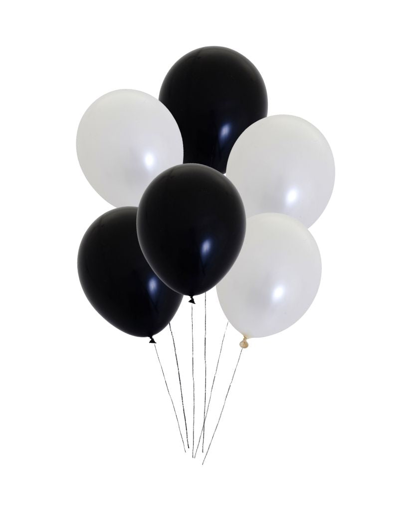 Go Magpies! Balloon Bunch Filled with Helium