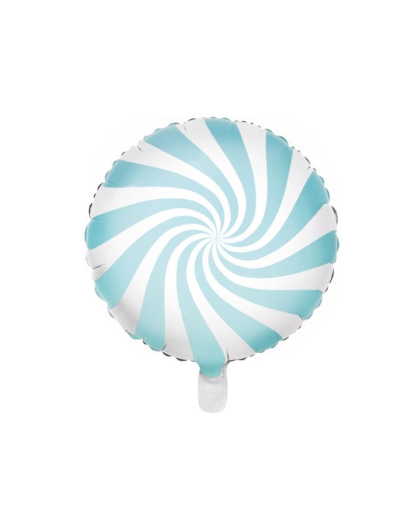 Light Blue Candy Balloon Filled with Helium