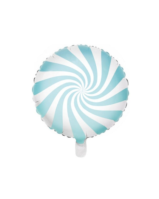 Light Blue Candy Balloon Filled with Helium