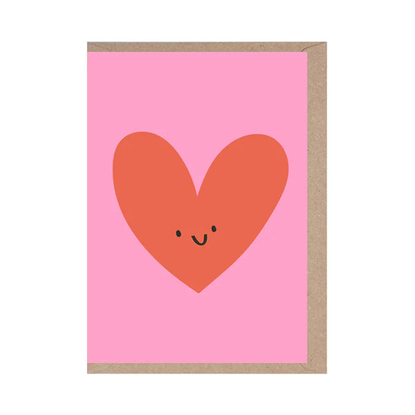 Love Heart Die Cut Card