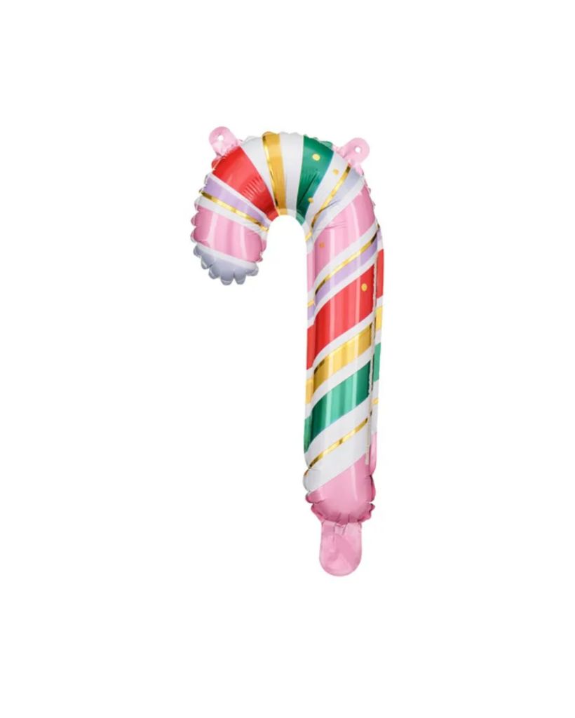 Small Stripy Candy Cane Balloon air inflated