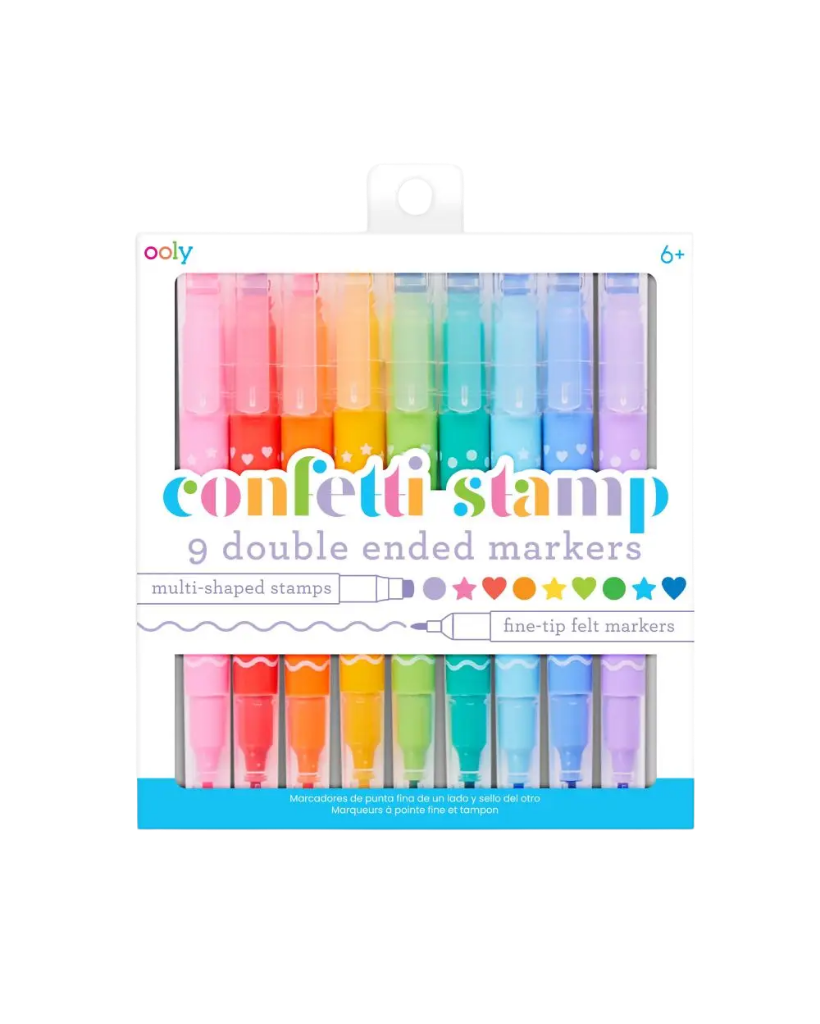 Ooly Confetti Stamp Double-Ended Markers