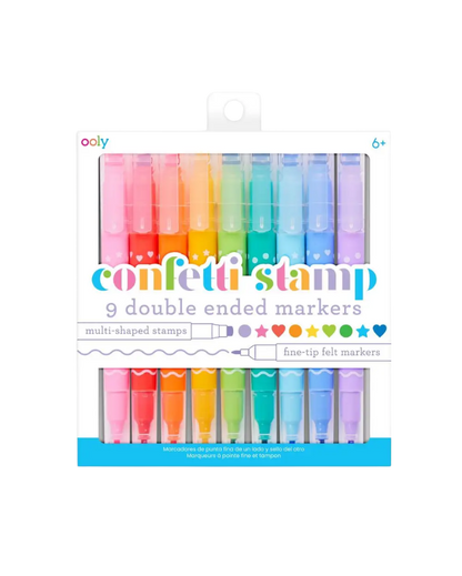Ooly Confetti Stamp Double-Ended Markers