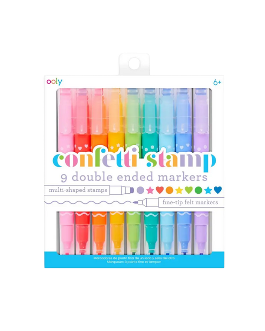 Ooly Confetti Stamp Double-Ended Markers