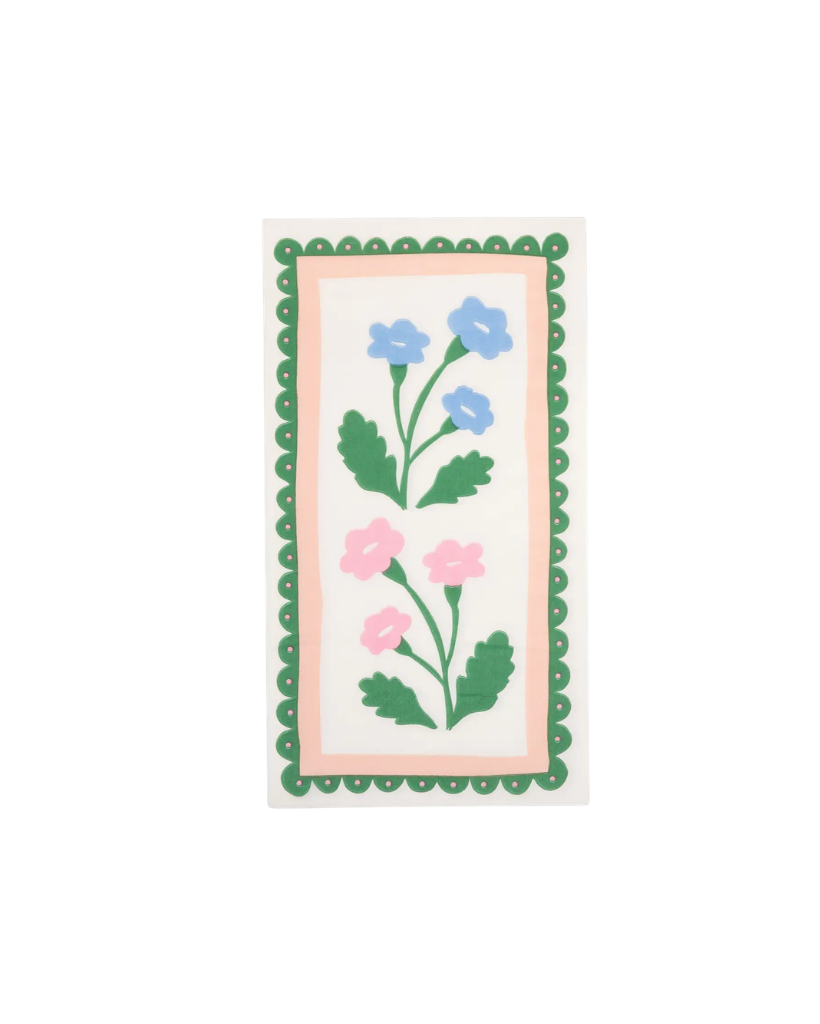 Border Floral Dinner Napkin