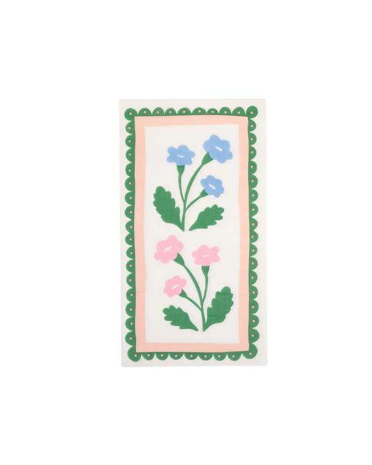 Border Floral Dinner Napkin