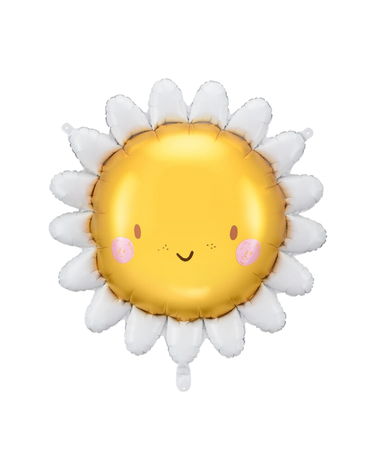 Happy Daisy Foil Balloon Filled with Helium