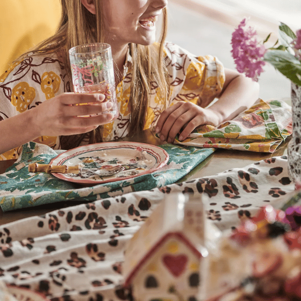 Joan's Floral Linen Napkins