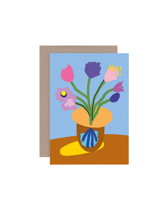 Flowers in Vase Card