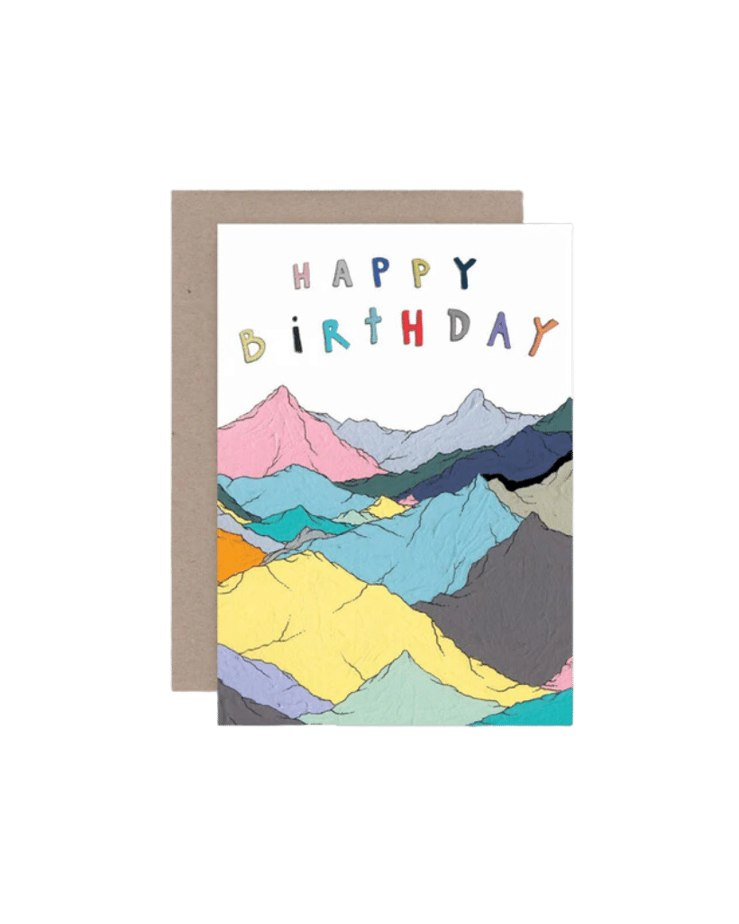 Happy Birthday Mountains Card