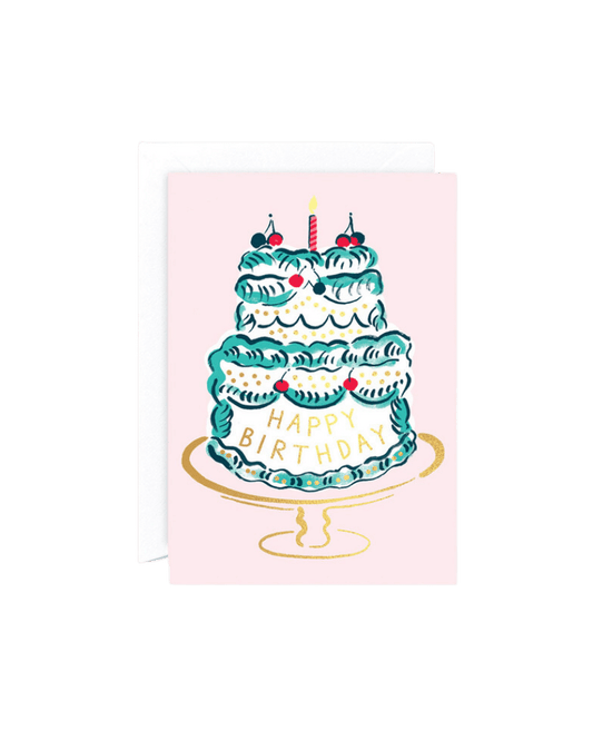 HB Cake and Candle Card