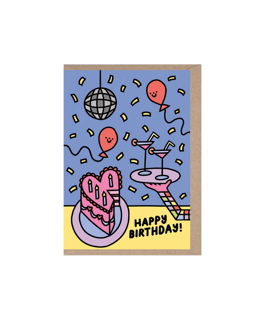 Happy Birthday Cake Card