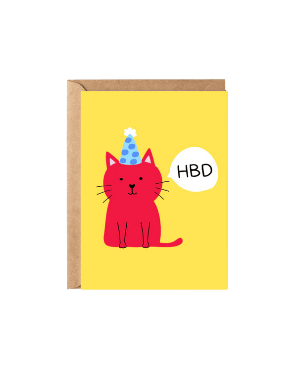 HBD Cat Card