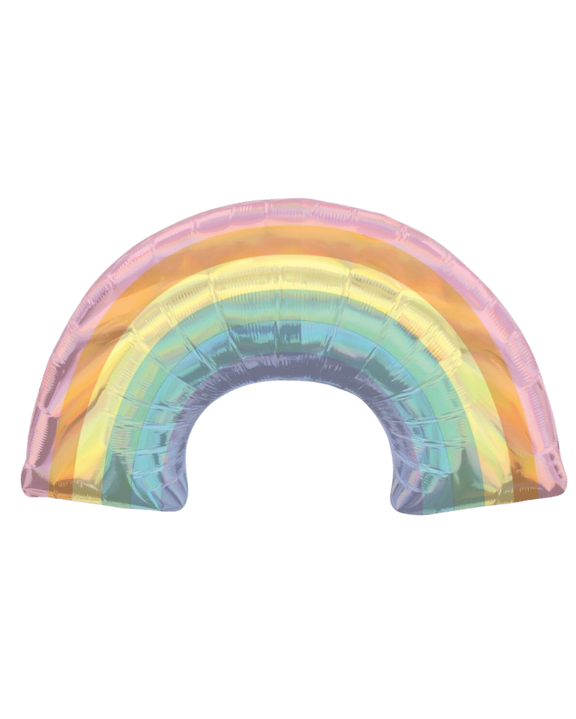 Pastel Holographic Rainbow Foil Balloon
