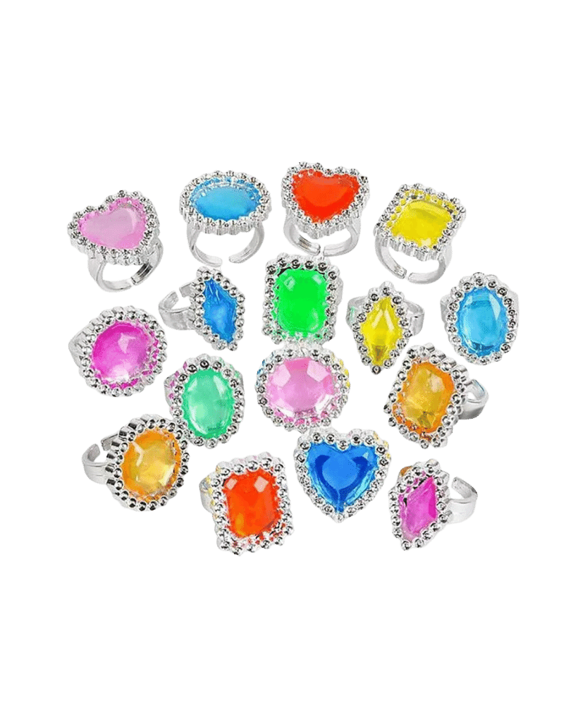 Gem Rings - Pack of 18