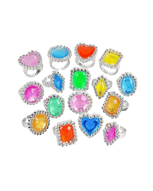 Gem Rings - Pack of 18