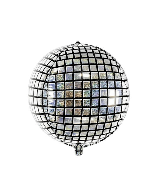 Holographic Disco Ball Orb Balloon Filled With Helium