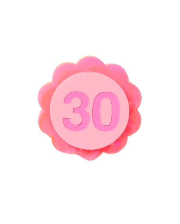 Neon Pink Birthday Badge